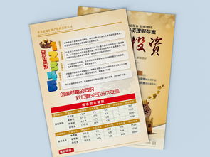 金融投資資產管理公司服務介紹宣傳單頁設計